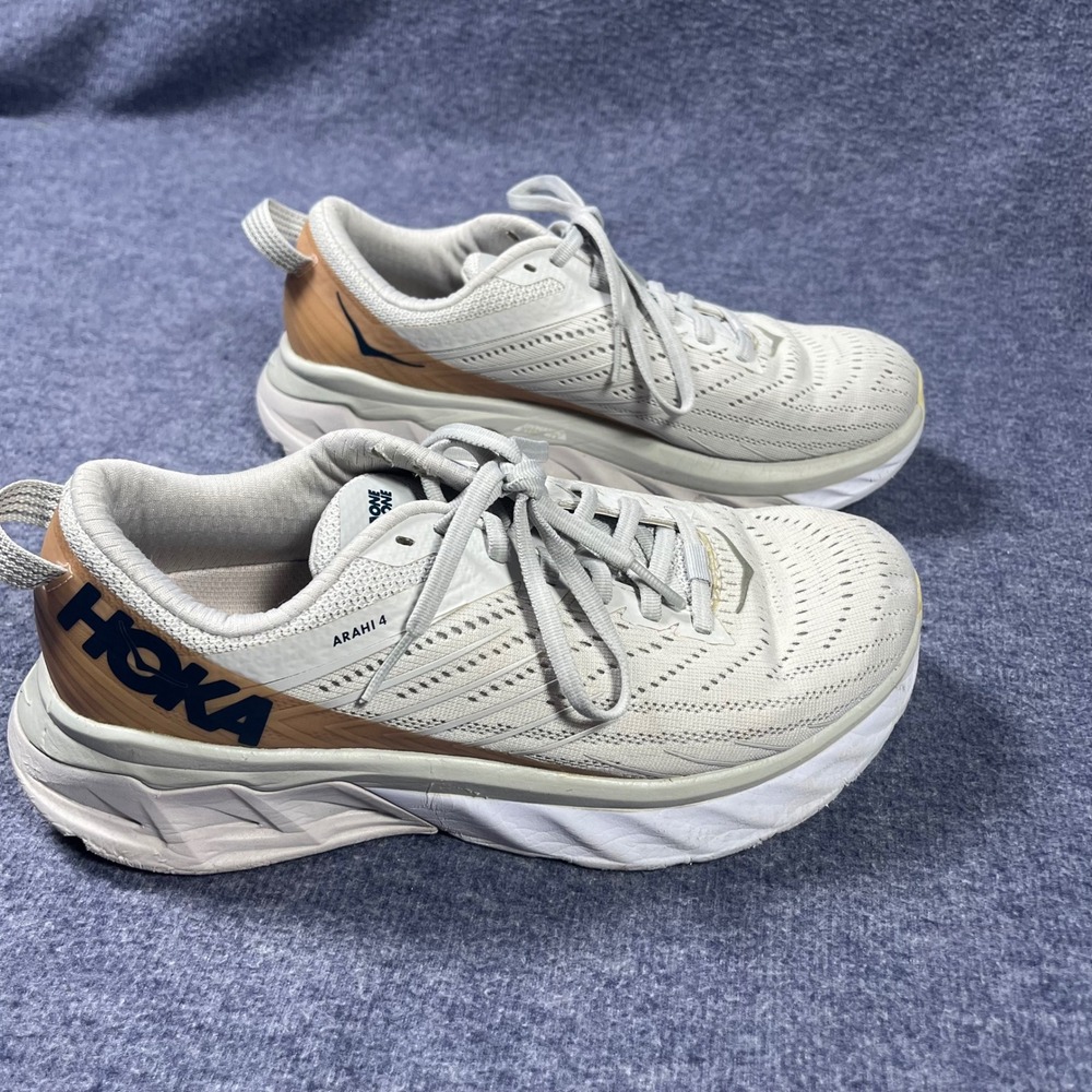 Hoka One One Arahi 4 Nimbus Cloud Lantana Running Shoes Womens 7 WIDE Athletic